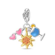 Pingente faça você mesmo em prata esterlina 925, 1 unidade, Ocean Encounters Journey: charms de prata inteligentes são uma coleção de costumes oceânicos e sonhos de viagem