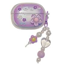 可爱卡通3D花朵吊坠保护壳，适用于Buds 6 Active/5/6S/6/7S/8Pro/8Lite、Buds 6Play/SE/Buds 4Lite/6Lite，透明软壳，Buds 6Pro/5Pro耳机保护套 - 彩色 - 查看 8