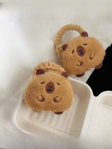 Neue süße Capybara Aufbewahrungstasche, geeignet für Schutzhülle, süße Tier Binden Aufbewahrungstasche, Plüsch Delfin Aufbewahrungstasche, Mini Capybara Plüsch Schlüsselanhänger, tragbare Münzaufbewahrungstasche, Cartoon Kopfhörerschutzhülle, Plüsch Cartoon gewebte Aufbewahrungstasche, Bluetooth Kopfhörerschutzhülle, Campus süßer Rucksackanhänger, das ideale Geschenk für Freunde und Mitschüler