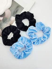 Elegant Fabric Hair Tie With Hidden Pocket Zippered Elastic Headband With Secret Compartment For Keys, Cash, Lipstick - Portable Non-Waterproof Fashion Accessory,Travel,Birthday - Black - View 8