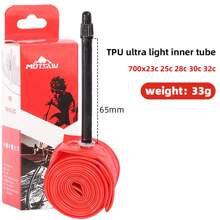 Ultraleichter TPU Fahrrad-Schlauch 700X23/25/28/30/32C, Rennrad/Fixie Presta-Ventilschlauch, 33g