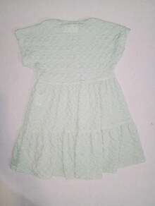 Vestido de niña en color menta y coral en talla 1Y, 2Y, 3Y y 3XY - verde menta - Ver 3