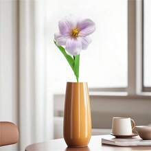 Artificial Tulip Flower With Stem Faux Florals Plants For Vase Wedding Decorations - Purple - View 2