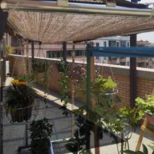 Red de sombreado, pantalla de privacidad de balcón, toldo de sombra de jardín, red de sombreado perforada, red de jardín perforada, tasa de sombreado del 90% al 95%, pantalla de privacidad, cerca, jardín, plantas, invernadero, granero, exterior, patio, balcón