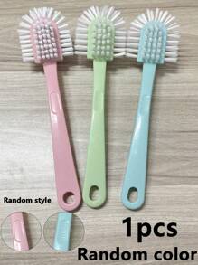 [5-In-1 Efficient Shoe Brush] Creative 5-Side Shoe Brush With Double-Sided Circular Design For All-Around Cleaning, Plastic Hard Bristle Bathroom Cleaning Brush, 5-In-1 Durable Shoe Brush, Plastic Material, Highly Efficient Cleaning