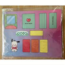 Sanrio 3 PiecesSanrio Kullomi And Sago Lulu DIY Quiet Book Set - My Melody Craft Kit, Reusable Art And Handmade Toys, Perfect Birthday Or Valentine's Day, Chinese New Year, Christmas, Easter And Other Holiday Gifts For Women (This Product Is A Quiet Book Made By Myself. The Picture Shows The Finished Product After DIY. The Actual Product Is A Book With Three Sheets Of Paper. The Paper (Tu'an) Is Placed Randomly. Please Be Careful If You Mind)