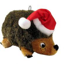 Outward Hound, Hedgehogz Plush Dog Toy, Medium - Holiday Hedgehog - View 1