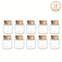 10/6/2 Stücke Korken Glas Flasche mit Korken, Bonbonglas, kreative farbige Wunschflasche, Nachrichtenflasche, Hochzeitsdekoration Sandflasche, Spaß DIY Kunst Party, handgemachte Regenbogen Stern Flasche Geschenke, Wohn- Schlafzimmer Büro Dekoration, Muttertags- und Geburtstagsgeschenke, Glasbehälter, Heimdekoration, Blumen Pflanzen, Proben, Basteldekorationen