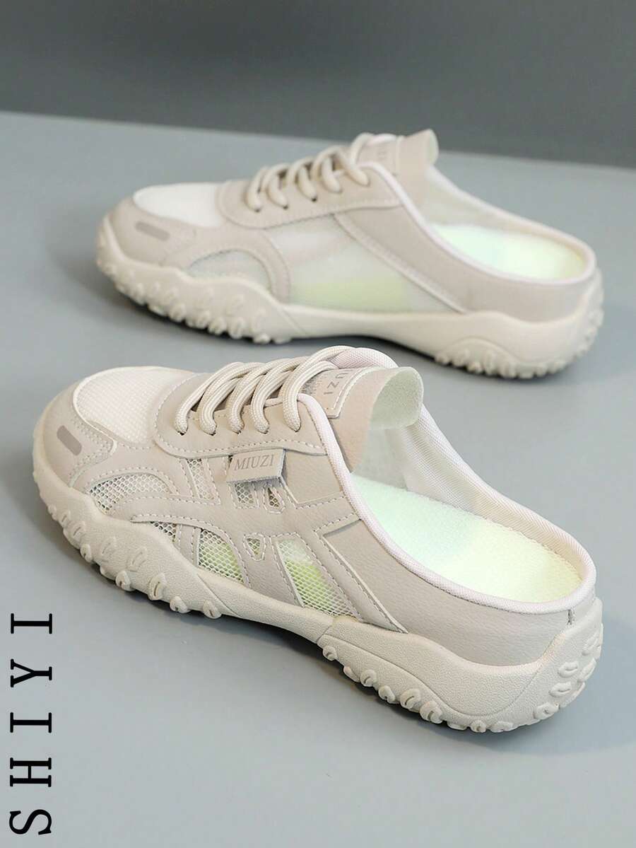 Fashionable Versatile Casual Simple Breathable Backless Sports Shoes