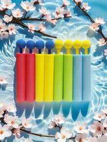 8/4/1pc Foam Water Gun Toy, Outdoor Beach Water Play Foam Water Gun ,Swimming Pool Toys With Plastic Handle, Summer Outdoor Pool,Beach Water Fight Game Toys, Hawaiian Party Supplies 1 Set Of Pull-Out Mini Water Guns - Colorful Dinosaur Design, Durable EVA Material, Perfect For Beach And Pool Parties, Summer Fun Water Cannons, Beach Toys - Multicolor - View 6