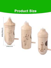 Hummingbird House Wooden Outdoor Birdhouse Hanging Hummingbird Birdhouse With Rope For Outdoor Gardening Gifts-Hummingbird House