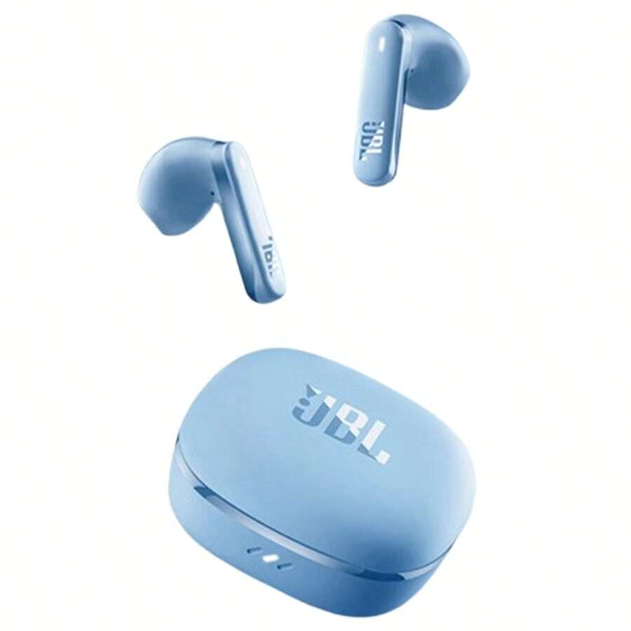 JBL T280TWS X3 无线蓝牙耳机，高质量清晰通话，低延迟游戏模式，IPX4 防水，佩戴舒适，持久续航，蓝色 - 藍色 - 查看 1