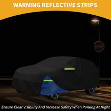 Car Cover Waterproof All Weather 210D, UV Sun Rain Protection, With Left Side Zipper - Black Blue for Nissan X-TRAIL - View 3