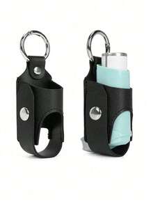 哮喘吸入器支架、止咳喷雾瓶收纳袋、成人轻便便携式哮喘吸入器盒（不含吸入器）、抗菌喷雾瓶收纳袋、便携式药瓶收纳袋、皮套（仅支架）旅行必需品旅行配件假期暑假返校 - 彩色 - 查看 11