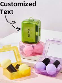 Set di spugnette per il trucco personalizzabile, con testina a fungo + set di spugnette per il trucco, con scatola a specchio per spugnette per il trucco, ultra morbide e non assorbenti, spugna a forma di goccia d'acqua a forma di zucca/fungo per il trucco