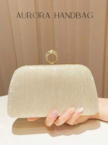 Bolso de noche deslumbrante para mujeres, con lentejuelas, lujoso y brillante, embrague minimalista y brillante, bolso cuadrado centelleante perfecto para chicas de fiesta, mujeres, novias - para fiestas, bodas, galas, cenas, banquetes, cócteles