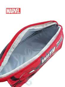 Marvel 1 Pieza Estuche de lápices de gran capacidad con cremallera, inspirado oficialmente en el personaje de dibujos animados de Marvel Spiderman, de color rojo, con diseño atractivo y de gran capacidad para lápices, gomas de borrar, reglas y otros útiles escolares. Un regalo ideal para amigos, familiares o de vuelta al colegio.
