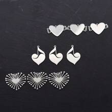 Set de 3 piezas/Lote de encantos de Body de señora con líneas exquisitas, artesanía DIY, borlas, pendientes, collares, fabricación de joyas, colgante de acero inoxidable de setas