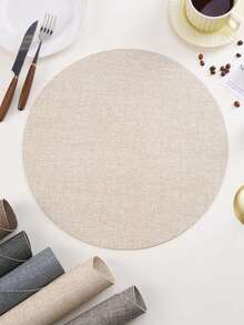 2 szt. Minimalistyczne tkane wielokolorowe podkładki ze skóry PU, zmywalne, łatwe do czyszczenia, zmywalne, antypoślizgowe, maty na stół jadalny, święta, wesela, dekoracje imprezowe - Wielokolorowe - Zobacz 15