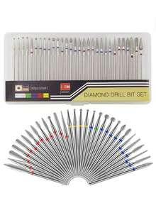 30pcs/Set Diamond Nail Dill Bit Milling Cutter For Manicure Cuticle Remove Files Nail Art Professional Tools Accessories - Multicolor - View 1