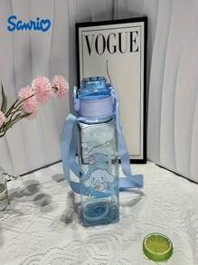 Sanrio قدح قهوة محمول 800 مل/27 أونصة مقاوم للحرارة العالية من مادة البي سي مع رسومات كارتونية جميلة من سانريو (سيناموroll, ميلودي, كورومي) مناسب للاستخدام اليومي والسفر والعمل، هدية عيد ميلاد جيدة