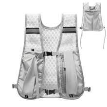 Colete de armazenamento para garrafa de água, colete leve para corrida, hidratação refletiva, mochila de peito com suporte para telefone, colete de ciclismo