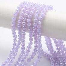 1 pieza de cuentas de vidrio redondas facetadas de 8 mm con agujero medio, de unicolor transparente y colorido con acabado electrochapado AB, para hacer pulseras, collares, cadenas de teléfono, llaveros, colgantes de coche y otros accesorios DIY - Bola de flores de 8 mm - Ver 20