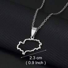 1pc Outline Spain Tenerife,La Gomera,La Palma,Gran Canaria,Fuerteventura,Catalonia,Ibiza,Minorca Map Necklaces Jewelry - Multicolor - View 16