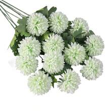 Artificial Flowers, Colorful Fake Branches Artificial Flower Arrangement Home Decor Present - Green - View 4