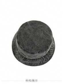 Casual Men Women Hip Hop Bucket Hat Fishing Cap Washed Denim Bucket Hat Folding Hip Hop Bucket Hat For Autumn