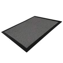 Acomoda Textil Felpudo de Entrada Absorbente Rectangular para Interior y Exterior. Felpudo Antileslizante para Hogar y Oficina de Fácil Limpieza. (Gris Oscuro, 40x60 cm) - Gris Oscuro - Ver 2