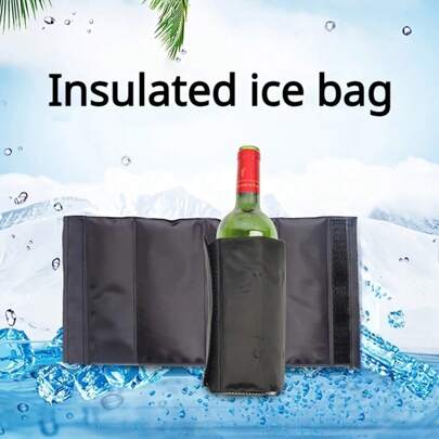 1 pezzo Borsa refrigerante isolata - Isolamento in poliestere a celle chiuse, borsa refrigerante, raffreddamento istantaneo per champagne, manico ergonomico per campeggio, picnic, barbecue in spiaggia, feste all'aperto - Mantiene le bevande gelide per ore, borsa isolata portatile e riutilizzabile, adatta per matrimoni, compleanni