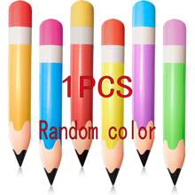6 pièces Ballons de crayon gonflables géants, combo multicolore pour décoration de fête de rentrée scolaire, fournitures de suspensions, accessoires photo, cadeaux d'anniversaire, décoration de salle de classe, accessoires de fête de piscine d'été