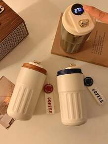 Premium 450ml Kaffeebecher, Edelstahl, farbiger Becher, Reisebecher, vakuumisolierte Flasche, Tasse, Behälter für heiße und kalte Getränke. Geeignet für Reisen, Outdoor-Sport, Nachmittagstee, Geschenke, isolierte Tassen für Herren und Damen, Schulanfang, Mitarbeitergeschenke, Ostern, Haushaltswaren und Sommergetränke wie Milch, Saft und Tee. (Der Becher ist nicht in der Schulterbeutel enthalten)