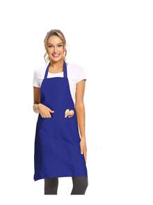 1/3/5件套，女士涤纶围裙，简约风格黑色带口袋围裙，加厚腰围裙，时尚家务厨房家居工作服，厨房用品 - 彩色 - 查看 6