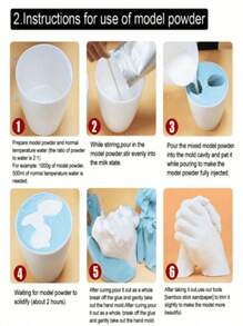 1 pièce Kit de moulage 3D de main en couple DIY, créez des souvenirs éternels! Convient comme outil pour renforcer les relations entre couples, amis (emballage aléatoire)