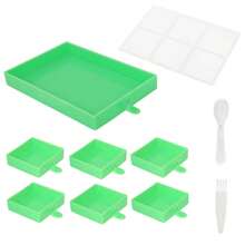 1 set Bandejas de clasificación de cuentas de plástico, bandeja para pintura de diamantes, accesorios de placa de cuentas para pintura de diamantes DIY, herramientas para pintura de diamantes