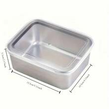 Stainless Steel Food Container Set Lunch Boxes- Commercial-Grade 304 Meal Prep Boxes With Locking Lids - Leakproof & Rust-Proof For Camping, Catering & Home Kitchens - Dishwasher Friendly & Stackable Design Bento Boxes,School Supplies - Silver - View 7