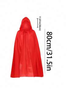1pc Unisex Hooded Halloween Christmas Cloak Costumes Party Cape,Adult Cosplay Costume For Halloween Christmas Party