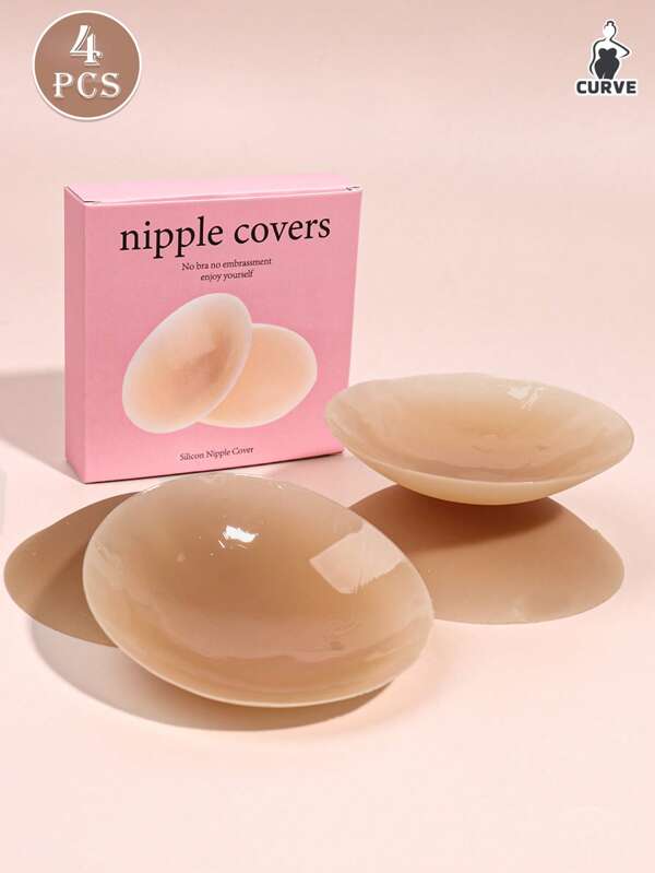 Cubrepezones de talla grande para mujer, autoadhesivos, pétalos de silicona para el pecho, invisibles y sin costuras, cubrepezones, impermeables, reutilizables, sujetador sin tirantes, pastillas finas, ropa de dormir, vestidos, bodas, camisetas, trajes de baño, bikinis, deportes, uso diario, cubiertas para emergencias de vestuario, discotecas, bares, festivales de música, ropa de trabajo