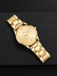 5pcs/Set Women's Luxury Quartz Analog Watches With Diamond Bracelet, Elegant Minimalist Style (No Box Included)