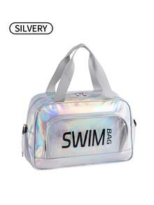 1 件全息防水干湿分离斜跨单肩包，短途旅行/海滩/健身房用手提包 - 彩色 - 查看 14