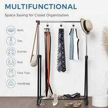 2/1pc 6-Hook Wooden Log Hanger Multi-Function 6 Rotation Hooks Hanger Wall-Mounted Belt Hanger Contemporary Closet Storage Accessory Multihook Hanger Space-Saving Organizer For Belts, Ties, Scarves, Bras & Underwear,Bedroom Room Decor,Back To School - Multicolor - View 5