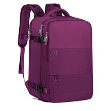 Travel Backpacks, Carry-On Backpacks, Computer Backpacks, Mountaineering Backpacks, Independent Shoe Compartments, Waterproof Outdoor Sports Canvas Backpacks, Casual Backpacks, Travel Essentials - 深紫色 - 查看 3