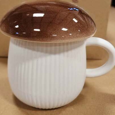 Cute Mushroom Mug Tea Cup Set Mushroom Stuff For Milk Glass Coffee Tea Cup Mug With Lid Gifts For Girl Women Birthday Christmas Home Mushroom Decor Autumn Mugs