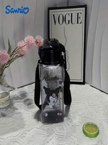 Sanrio قدح قهوة محمول 800 مل/27 أونصة مقاوم للحرارة العالية من مادة البي سي مع رسومات كارتونية جميلة من سانريو (سيناموroll, ميلودي, كورومي) مناسب للاستخدام اليومي والسفر والعمل، هدية عيد ميلاد جيدة