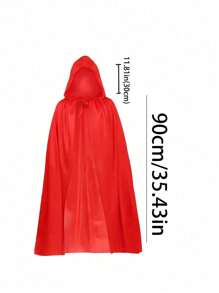 1pc Unisex Hooded Halloween Christmas Cloak Costumes Party Cape,Adult Cosplay Costume For Halloween Christmas Party
