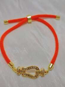 Pulsera minimalista multifuncional con hebilla en forma de herradura