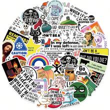 50 Piezas de Pegatinas de Meme Sarcástico de Dibujos Animados, Pegatinas Divertidas para Adultos, Pegatinas Estéticas de Graffiti de Dibujos Animados, Pegatinas Impermeables de Vinilo para Portátil, Parachoques, Monopatín, Botellas de Agua, Computadora, Teléfono, Útiles Escolares, Vuelta al Cole - Multicolor - Ver 2