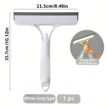 1 cây gạt kính 3 trong 1, có dụng cụ cạo và phun, dụng cụ cạo kính cửa sổ vòi hoa sen cầm tay đa chức năng để phun, rửa và cạo, dùng cho cửa sổ, kính chắn gió ô tô, gương, phòng tắm, đồ dùng vệ sinh, phụ kiện thiết bị vệ sinh - Nhiều màu - Xem 10